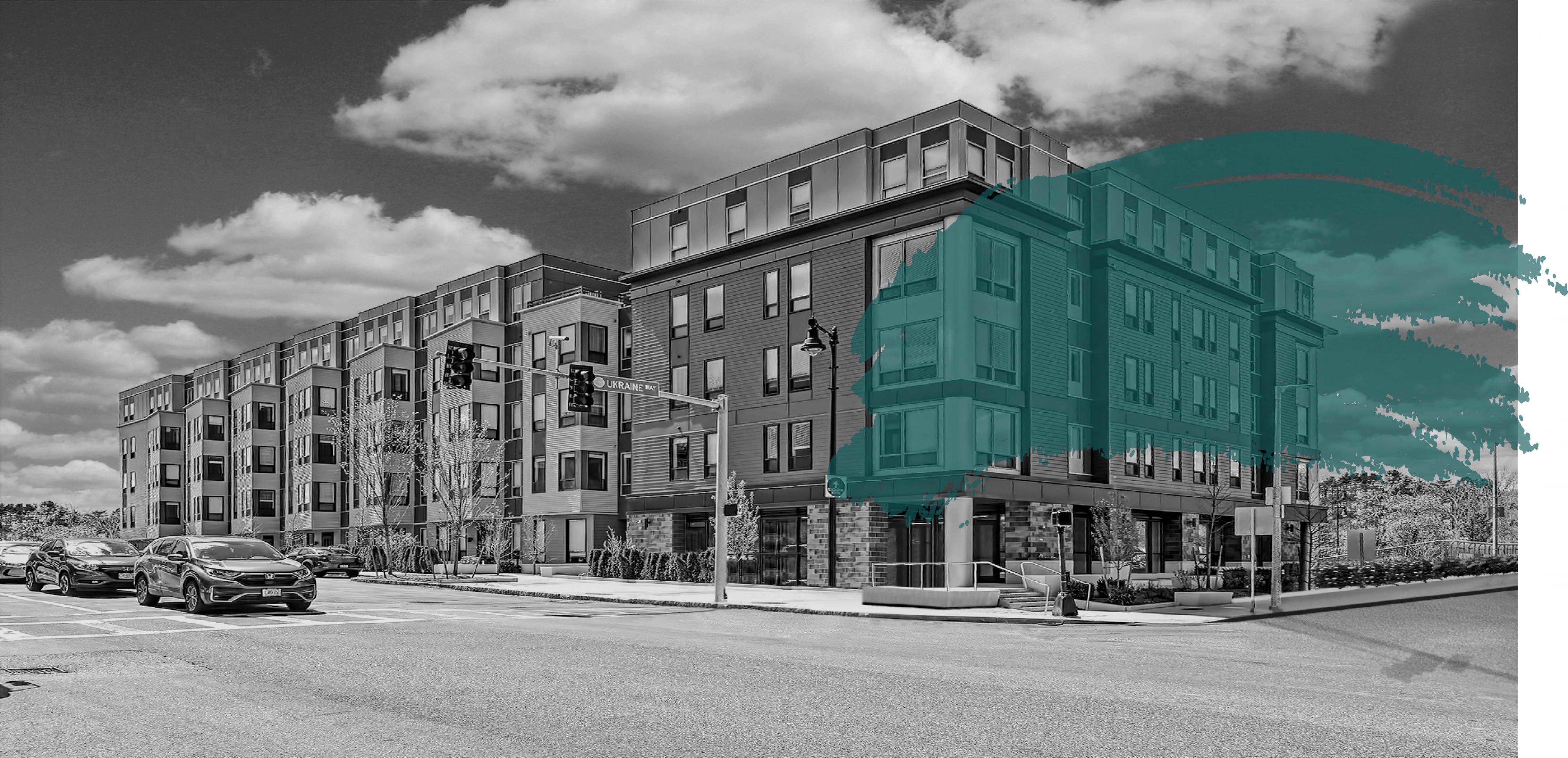 A.O. Flats at Forest Hills Apartments in Jamaica Plain, Boston.